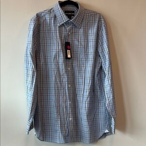 Banana Republic Light Blue Checkered Shirt